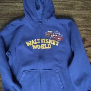 Disney  Cars Lightening McQueen Mator hoodie L